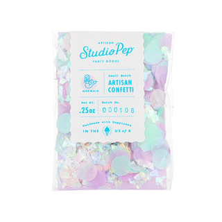 Mermaid Artisan ConfettiOur hand-pressed Artisan Confetti is the highest quality confetti available. Fully separated and pressed from American made tissue paper for the most beautiful colorStudio Pep