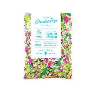 Merry & Bright Artisan ConfettiOur hand-pressed Artisan Confetti is the highest quality confetti available. Fully separated and pressed from American made tissue paper for the most beautiful colorStudio Pep