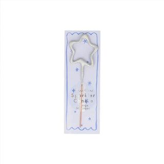 Mini Silver Sparkler Star Candle