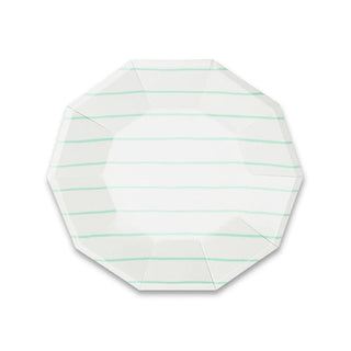 Frenchie Striped Mint Small Plates