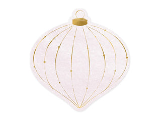 Christmas Bauble NapkinPaper napkins Christmas Bauble, pink with gold metallic print, size after unfolding: approx. 24 x 24 cm(1 pkt / 20 pc.)Party Deco
