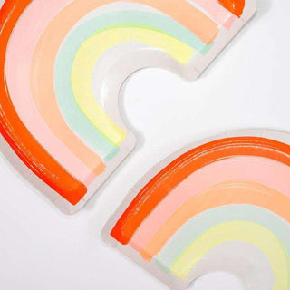 Neon Rainbow PlatesThese cheerful, rainbow shaped plates are perfect to add a joyful splash of color to your party table. They are ideal for a rainbow, princess or unicorn party.

TheyMeri Meri