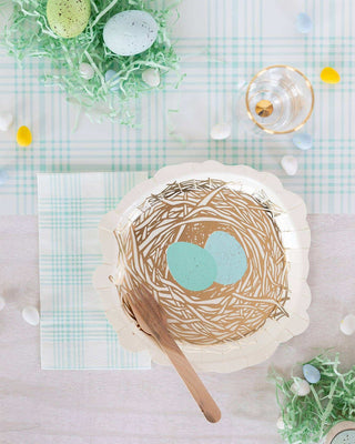 Nest Shaped Paper PlatesAdd some springtime splendor to your gatherings with these nest plates. With stunning gold foil accents, they will simply shine at your table this Easter! Our whimsiMy Mind’s Eye