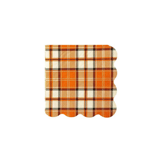 Night Sky Orange Plaid Scallop Cocktail NapkinHalloween parties can get messy, so make sure you and your guests are prepared in spooky style with these frightful orange plaid cocktail napkins. Designed with a scMy Mind’s Eye