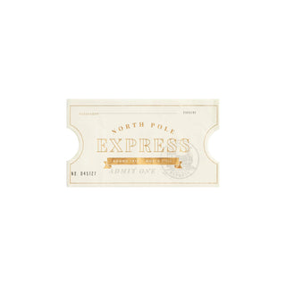 North Pole Express Ticket Guest Napkin