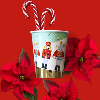 Nutcracker Holiday Party CupsFestive, joyful and sturdy paper cups in the evergreen Nutcracker theme! Perfect for all types of holiday parties, featuring classic characters with beautiful hand-iCrated Party Supplies
