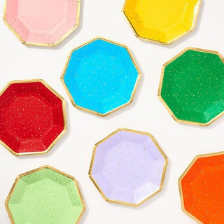 Octagon Multicolor PlatesBrighten up your party with these fun party plates! Featuring gold foil accents and a die-cut shape, each plate is a different color for a fun rainbow effect.
PlatesPaper Source