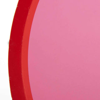 PINK AND RED COLOR BLOCK DINNER PLATES by Kailo Chic