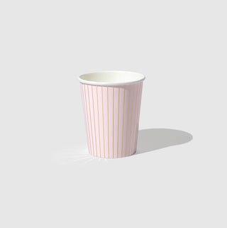 Pale Pink Pinstripe CupsYou can't go wrong with this classic cup. It's made from pale pink that's thinly striped with gold for an upscale but uncomplicated vibe. Includes 10 cups.

9oz papeCoterie Party Supplies