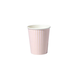 Pale Pink Pinstripe CupsYou can't go wrong with this classic cup. It's made from pale pink that's thinly striped with gold for an upscale but uncomplicated vibe. Includes 10 cups.

9oz papeCoterie Party Supplies