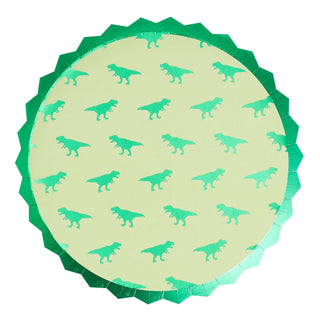 Green Dinosaur Party PlatesThese fun dinosaur plates are sure to bring a smile to your guests faces at your next dinosaur party!
 
Each pack contains 8 paper party plates measuring 23cm (DiameGinger Ray