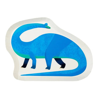 Party Dinosaur Shaped PlatesBrachiosaurus plates made with 100% recyclable paper for hungry little dinos. Each pack contains 12 paper plates. We removed the plastic lamination found on most papTalking Tables