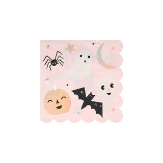 Pastel Halloween Large NapkinsMake your Halloween party table settings look extra amazing with the addition of these fabulous napkins. They feature illustrations of classic Halloween icons and siMeri Meri