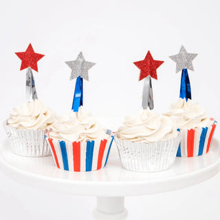 Patriotic Cupcake KitTasty treats decorated with red, white and blue and lots of shimmer are a brilliant way to celebrate the 4th of July. You'll love our special cupcake kit, with tradiMeri Meri