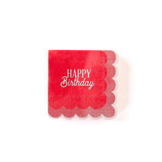 Birthday Scalloped Cocktail NapkinSet a cheerful party table with these perfectly pink scalloped napkins. With a simple birthday message, these happy birthday napkins help make the table the center oMy Mind’s Eye