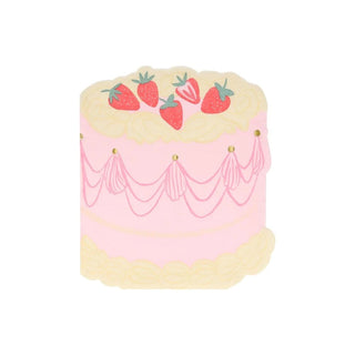 Pink Cake NapkinsCake is the perfect theme for a celebratory party, so these pink cake napkins will look amazing on your party table. They're crafted from high quality 3-ply paper, sMeri Meri