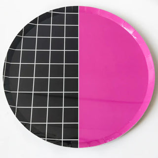 Pink Grid Large Paper PlateAdd some color to your party with our Pink Grid Large Paper Plate Pack! 
Plates come in packs of 8 (all one design - other designs sold separately) and are approximaKailo Chic