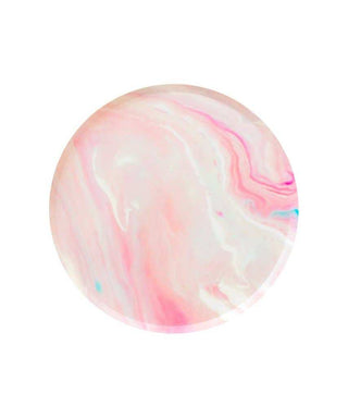 Pink Marble Pattern 9in Plates
