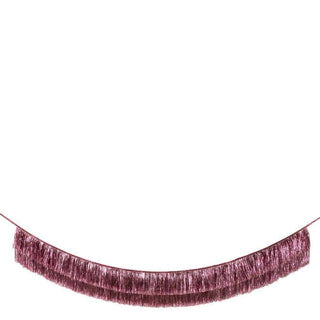 Pink Tinsel Fringe GarlandAdd a touch of shimmering pink to your party with this gorgeous two layer Pink Tinsel Fringe garland. Perfect for any celebration, or you can use it to decorate any Meri Meri