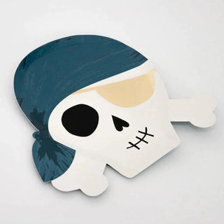 Pirate PlatesMake your pirate party super colorful and fun with our skull and crossbone plates with bright bandanas and gold foil eyepatches. They are crafted from high quality cMeri Meri