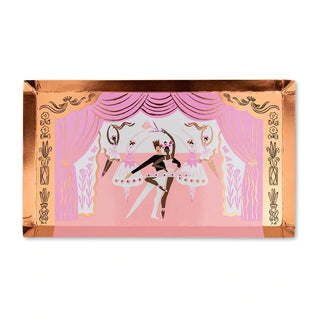 Pirouette Large PlatesHello tutus and twirls! Featuring the prettiest pinks and rose gold foil, these ballet plates are definitely on pointe!

Illustrated by Emily Isabella
Paper Dinner PDaydream Society