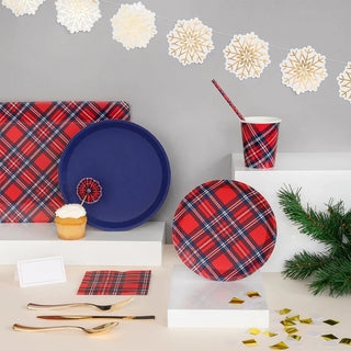 Plaid Cocktail NapkinsThey're rad. They're plaid. These paper napkins add a great accent to any holiday tablescape.

Recyclable paper napkins
Pack of 25
Folded napkins measure 5" x 5"
Coterie Party Supplies