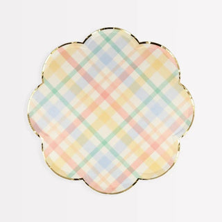 Plaid Pattern Side PlatesAdd a touch of nostalgia to your party plates with these vintage-inspired plaid designs. They are perfect for any celebration where you want soft muted shades - ideaMeri Meri