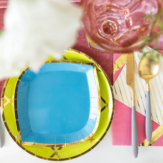 Posh Dessert Plates, Posh BlueBasics that are anything but, our Posh Collection is the luxe way to set your table. From On Wednesdays pink to Oh Kale No green, we’ve got you covered in colors forJollity & Co