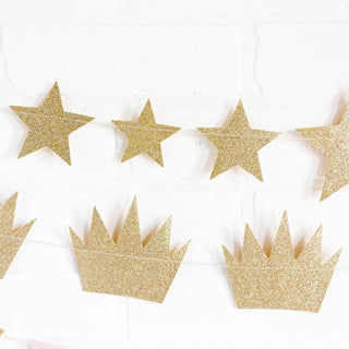 Star Banner Celebrate your little princess' magical day with our Princess Star Banner that sparkles and shines just like her. Each star is embellished with gold glitter on bothMy Mind’s Eye
