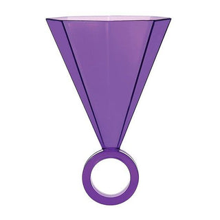 Purple Acrylic Ring GlassPOP the bubbly in celebration of your special day with these adorable ring glasses. Made out of acrylic and perfect for any bachelorette party or girls night.Slant
