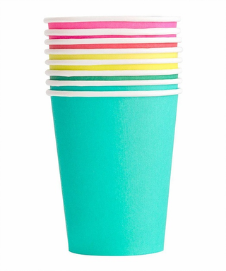 RAINBOW CUP SET
Set of 8 cups
Paper
3 1/2" tall
3" wide
5 assorted colors
2 Neon Rose, 1 Coral, 2 Chartreuse, 1 Kelly, 2 Teal
Designed in San Francisco
Oh Happy Day