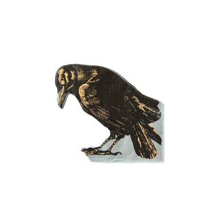 RAVEN SHAPED NAPKINEnsure that your party is anything but dreary by including these die cut raven napkins at your Halloween table. The eerie gold foil accents will have your guests tapMy Mind’s Eye