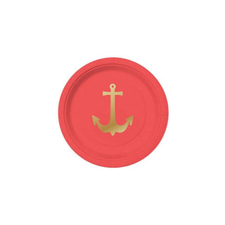 RED ANCHOR CANAPÉ PLATES by Slant