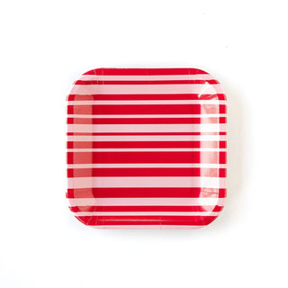RED & PINK STRIPED 9in PAPER PLATESPlanning an epic Galentines Brunch for your squad? Make sure to set the mood by creating lovely table settings starting with these 9" square plates. We also offer VaMy Mind’s Eye