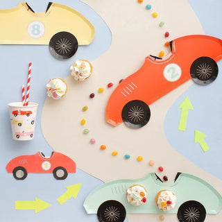 Race Car PlatesOn your marks, get set, go...your guests will love to zoom to the party table to enjoy a meal using these fabulous race car plates. Each pack contains eight plates iMeri Meri