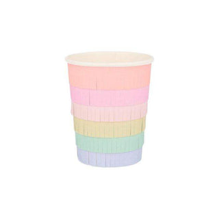 Rainbow Sun CupsWhy serve drinks in plain cups, when you can use sensational ones like these to delight your guests? They are crafted with colorful fringing for a really cheerful paMeri Meri
