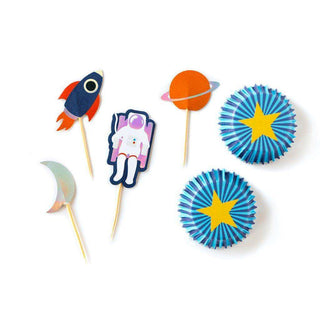 Rocket Cupcake Kit
3, 2, 1, blast off! This awesome set of rocket cupcake kit is perfect for your little one's space themed party. Featuring toppers with designs in rockets, stars, plMy Mind’s Eye