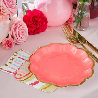 Rose Pink Party PlatesServe up party food or a slice of cake with these Pink Party Plates by Talking Tables. These pretty disposable plates are the perfect disposable tableware for a girlTalking Tables