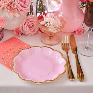Rose Pink Party PlatesServe up party food or a slice of cake with these Pink Party Plates by Talking Tables. These pretty disposable plates are the perfect disposable tableware for a girlTalking Tables