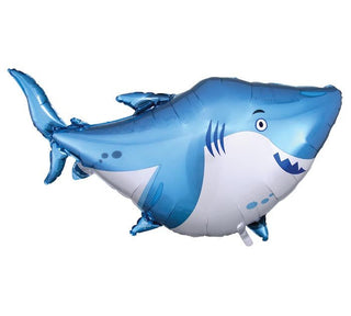 SHARK SHAPE 40in BALLOON40" Packaged ocean buddies shark supershape XtraLife balloon.32"H X 40"WRequires 2.11 cu ft of helium and will float up to 10,000 ft.Burton & Burton