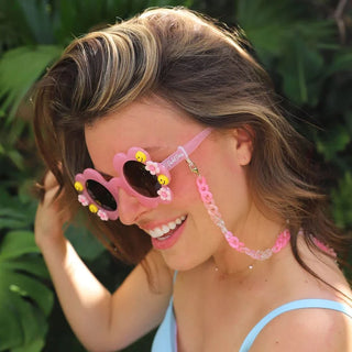 SMILES FOR MILES SUNGLASSES & CHAIN by Packed Party