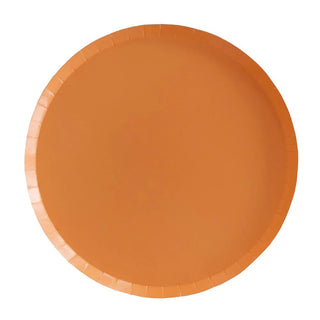 An eco-friendly Apricot Shade Dinner Plate from the Jollity & Co Collection set against a white background.