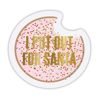 Cookie Shaped Napkins - PutCelebrate the season using these fun shaped beverage napkins
Features:

Pink cookie shaped napkin in pink and confetti with phrase "I Put Out for Santa"
Durable feelCreative Brands