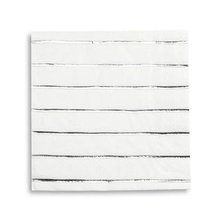 Frenchie Striped Silver Large NapkinsOoh la la! Inspired by the iconic french breton stripe, these striped napkins are anything but basic. Let them stand alone or mix and match with another pattern to cJollity & Co