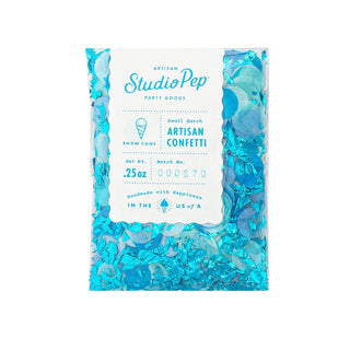 Snow Cone Artisan ConfettiOur hand-pressed Artisan Confetti is the highest quality confetti available. Fully separated and pressed from American made tissue paper for the most beautiful colorStudio Pep