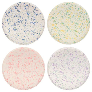 Speckled Dinner PlatesAn easy way to get lots of color on your party table is to display plates with a mixture of shades. These fabulous speckled paper plates, in 4 colorways, look reallyMeri Meri