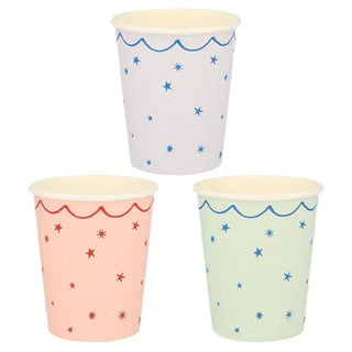 Star Pattern CupsIf you're having a party with a mix of girls and boys, then you'll love these star cups in pink, blue and mint. They are great for baby showers too.

Suitable for hoMeri Meri