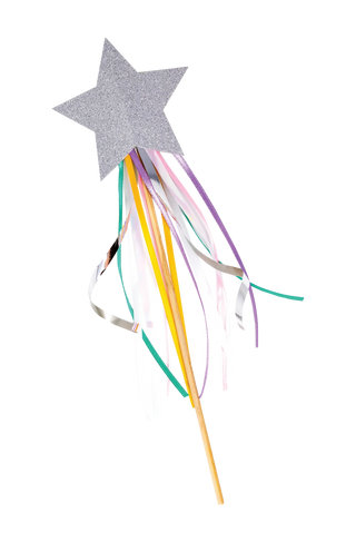 A Star Wands party hat with colorful streamers is the perfect party favor for kids from Party Partners.