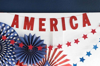 Stars & Stripes America BannerThis "America" banner is the perfect centerpiece for a mantel display, or dressing up a treat table for your patriotic celebrations. It comes stitched together for eMy Mind’s Eye