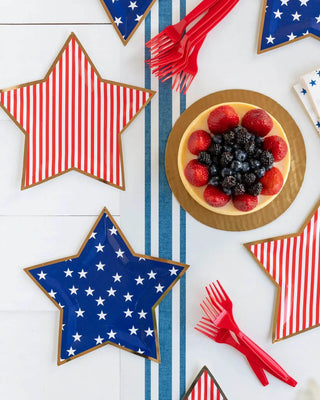 Stars and Stripes Star Shaped Paper Plate